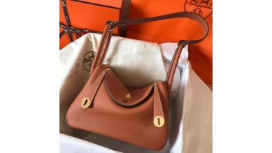 Replica Hermes Mini Lindy Handmade Bag In Pink Clemence Leather